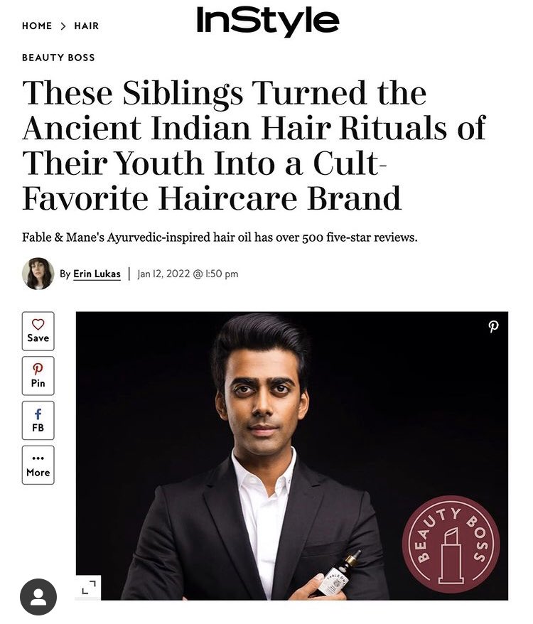 HauerLinda's tweet photo. FRIDAY EVENING READS - In conversation with Akash Mehta co-founder of the successful and already cult hair care brand Fable &amp; Mane!🐯🐯🐯🐅🐅🐅 
 @mehta_a 
@InStyle @erinlukas 
#hair #haircare #fableandmane #cult #instyle 

https://t.co/H8u5e9NK0Y https://t.co/Mlr6hBWjAn