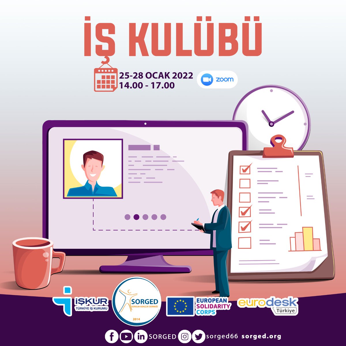 sorgedorg's tweet photo. 📌İş Kulübü Başlıyor..

Yozgat Çalışma ve İş Kurumu İl Müdürlüğü ile Sorgun Gençlik Derneği işbirliğinde İş Kulübü Eğitimi düzenlenecektir.

Detaylı bilgi için⤵️
https://t.co/7yaL01x2Q1 https://t.co/380Yj2fa3q
