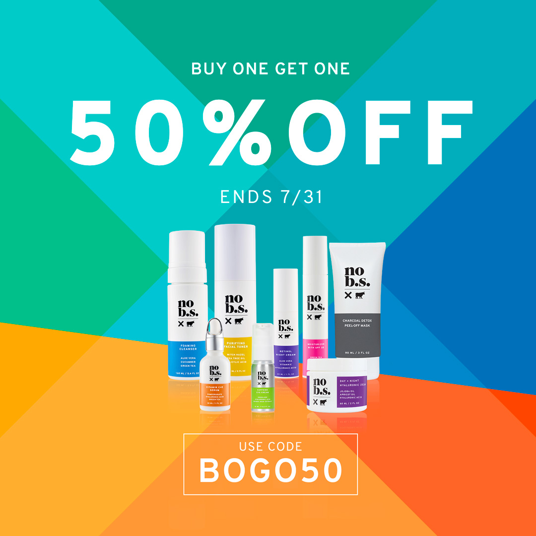 LiveNoBS's tweet photo. ⚡️FLASH SALE ⚡️

Restock your fave skincare with BOGO 50% OFF a lesser priced item site-wide starting today until January 31st.

Use Code BOGO50 at checkout.
https://t.co/PVFM2U9H5t
 #LiveNoBS #NoBSSkincare https://t.co/gMpvWsx80s