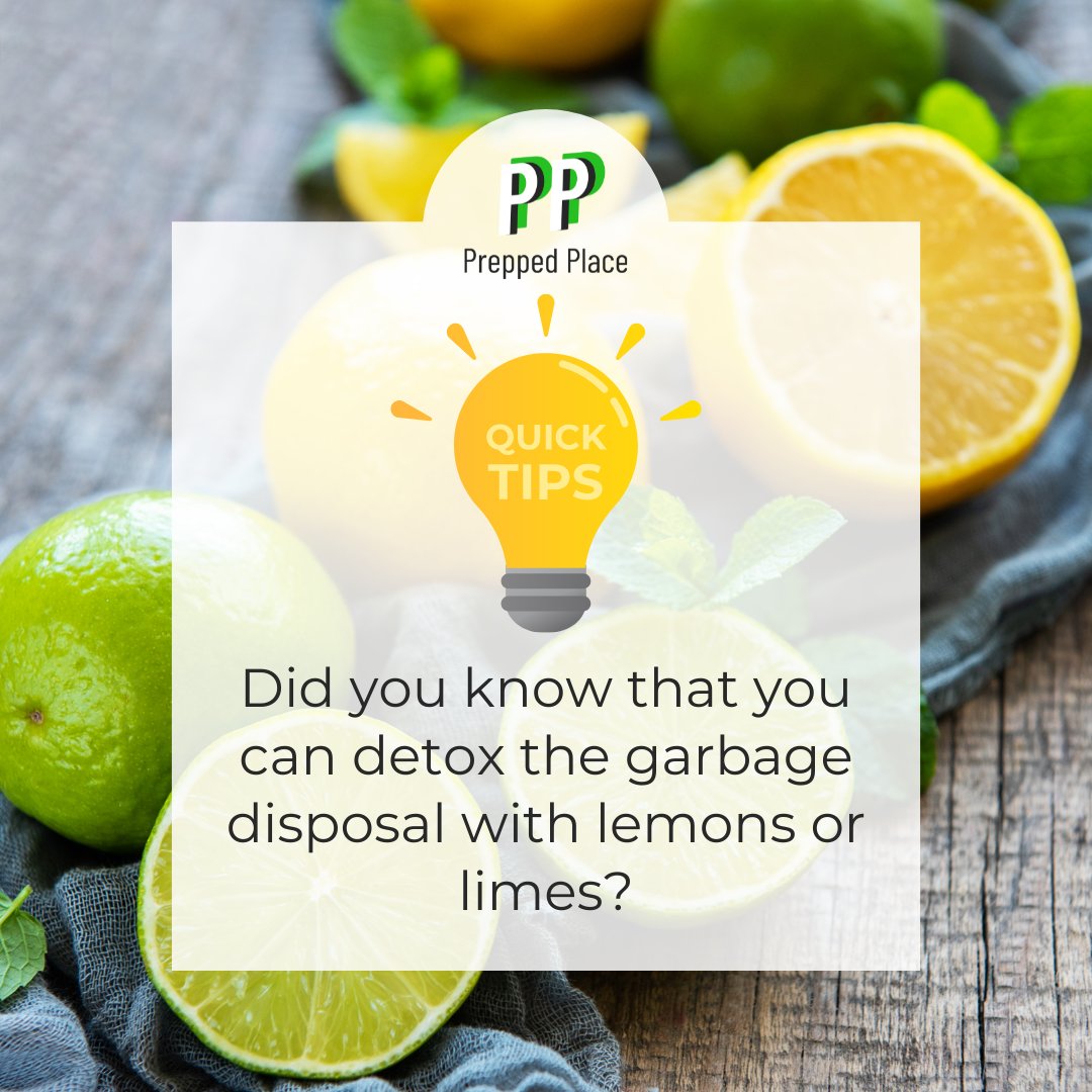 PreppedPlace's tweet photo. Instead of using harsh chemicals to clean the garbage cans, scrub them with lemons and limes! 🍋 https://t.co/1Sx0JE9sGy