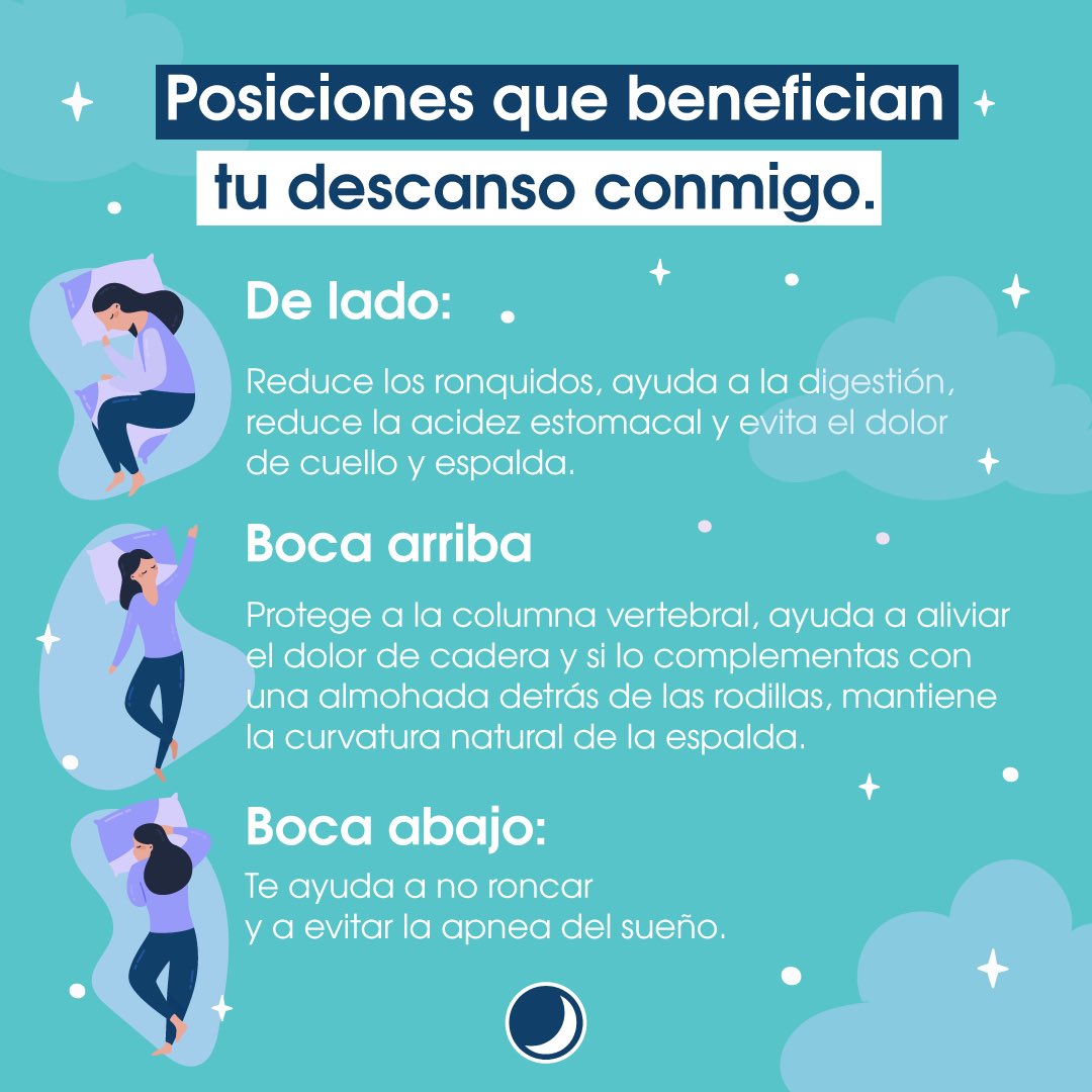 Siempre estaré preocupado por tu descanso, por eso te dejo algunas posturas que pueden ayudarte a que nuestro tiempo juntos te haga sentir renovado cada despertar.
🛏 + ❤️ = 😋

#Restonic #ElColchónDeTusSueños #descanso #comodidad #FelizViernes