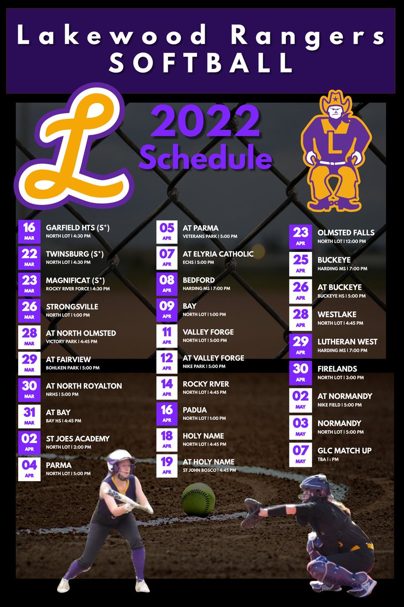 Varsity Schedule is Done!!! 
<a href="/LkwdAthletics/">LakewoodHS Athletics</a> 
<a href="/LkwdSchools/">Lakewood OH Schools</a>