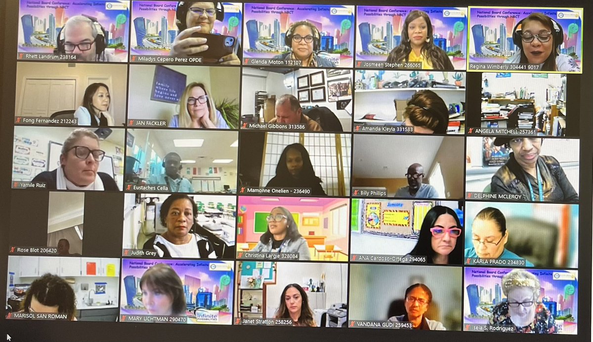 Mcepero's tweet photo. @mdcps_profdev National Board Conference: Accelerating Infinite Possibilities through NBCT paving Ts path towards achieving NBCT! Our keynote @josmeen2 inspired us all to create Safe Space’Classrooms for our students 🌸. @MDCPS_HCMChief @millygonzalez22 @rwimberly67 @Pbrookins44 https://t.co/o7fEw0upsU