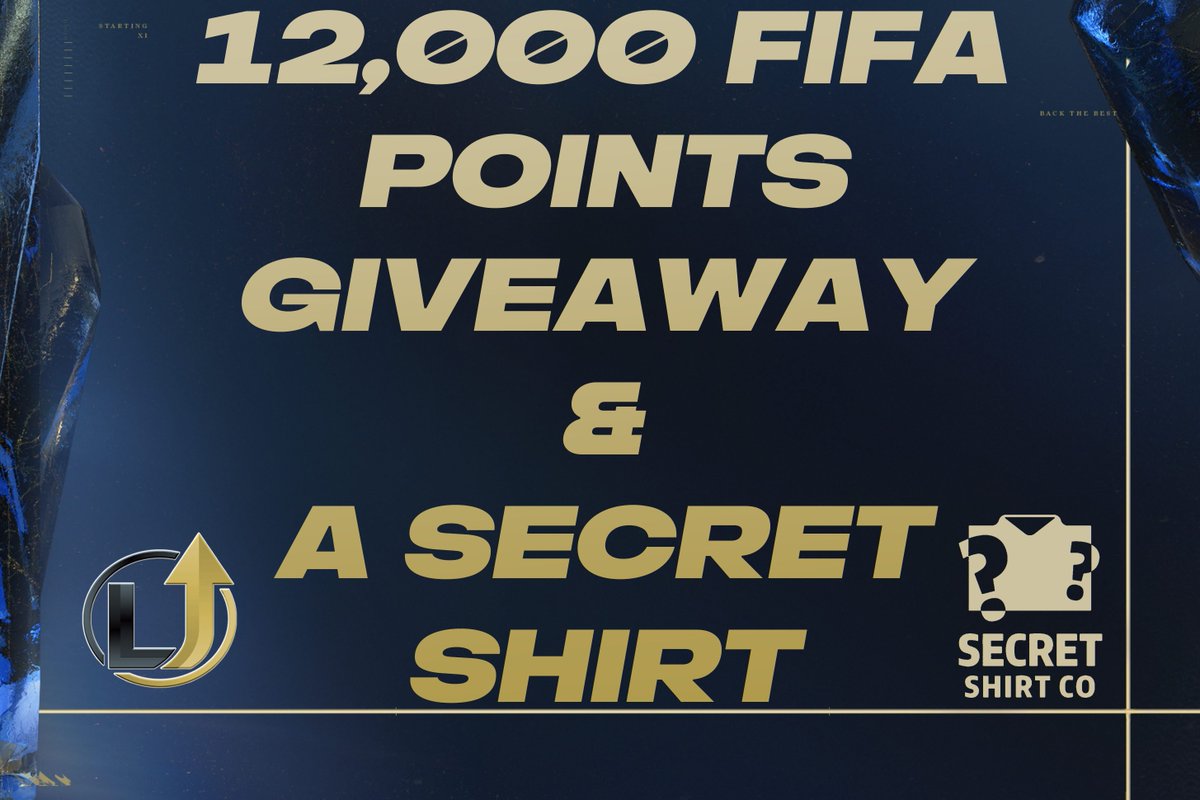 LEVELd_Up's tweet photo. 🚨 FIFA 22 GIVEAWAY 🚨

12,000 FIFA Points plus a @secretshirtco 

1⃣ Follow
@LEVELd_Up
@secretshirtco 

2⃣ ❤️&amp;🔁

3⃣ Tag a friend

Winner selected after 24 hours https://t.co/WTOTbrXilV