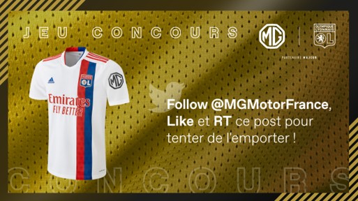 MGMotorFrance's tweet photo. 🎁 JEU CONCOURS EXCEPTIONNEL 🎁

Tentez de remporter 5 maillots officiels de l’@OL 2 d’entre eux seront même dédicacés par les joueurs ! ⚽️🔥 Pour participer :

▶️ Suivez @MGMotorfrance
❤️ Likez + RT ce post
🍀 TAS le mardi 24/01 à 16h 

Bonne chance à tous !

 #OLASSE https://t.co/QA6g3XBobG