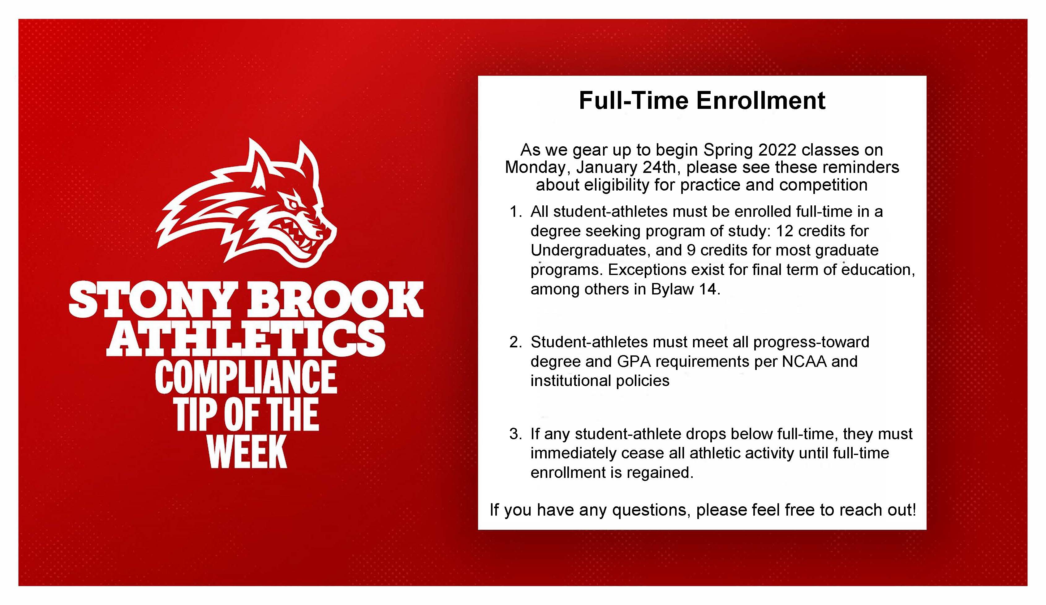 Sbu Finals Schedule Fall 2022 Stony Brook Athletics Compliance (@Stonycomp) / Twitter
