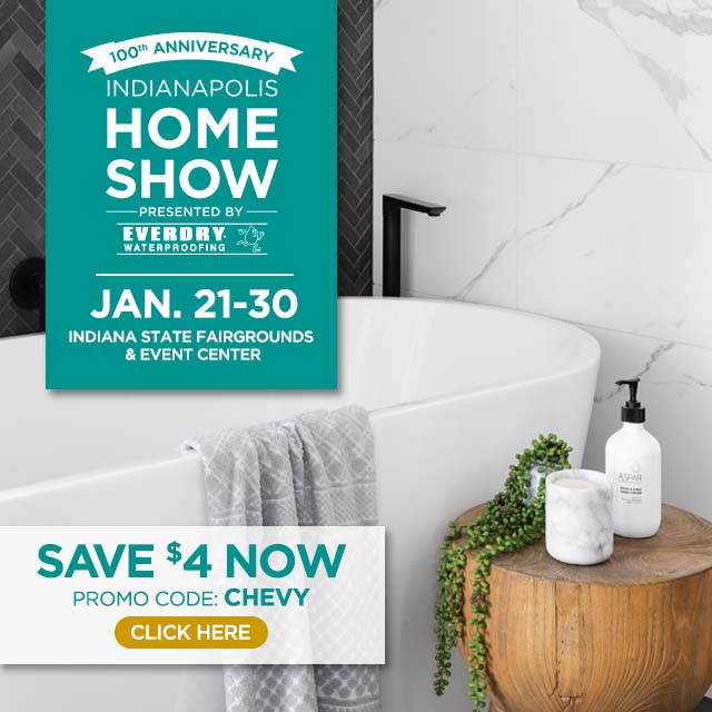 ChevyIndy's tweet photo. The 2022 Indianapolis Home Show is going on now at the Indiana State Fairgrounds! Visit https://t.co/rGHRRx4Clv to save $4 per ticket courtesy of your Central Indiana Chevy Dealers. https://t.co/W6fJA46S0d
