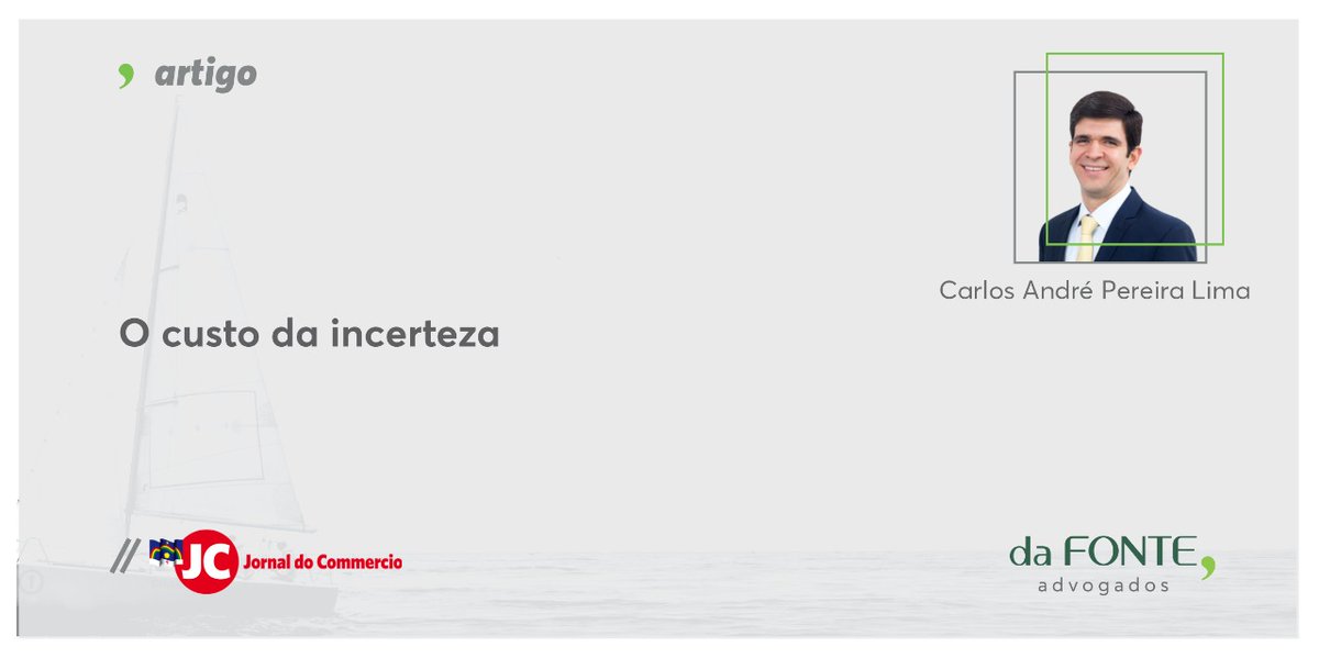 dafonteadv's tweet photo. #Artigo

O artigo "O custo da incerteza", de Carlos André Pereira Lima, foi publicado na edição desta sexta-feira (21/1) do Jornal do Commercio.

A íntegra do texto está disponível no site do JC: https://t.co/TTd2UIzxvb

#dafonteadvogados #direitotributário https://t.co/9ceGxFwnZa