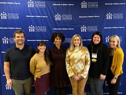 mrsjpgilbert's tweet image. Our counseling department! Good conference so far. Excited to implement some new things. 😊 #pssca #schoolcounselor