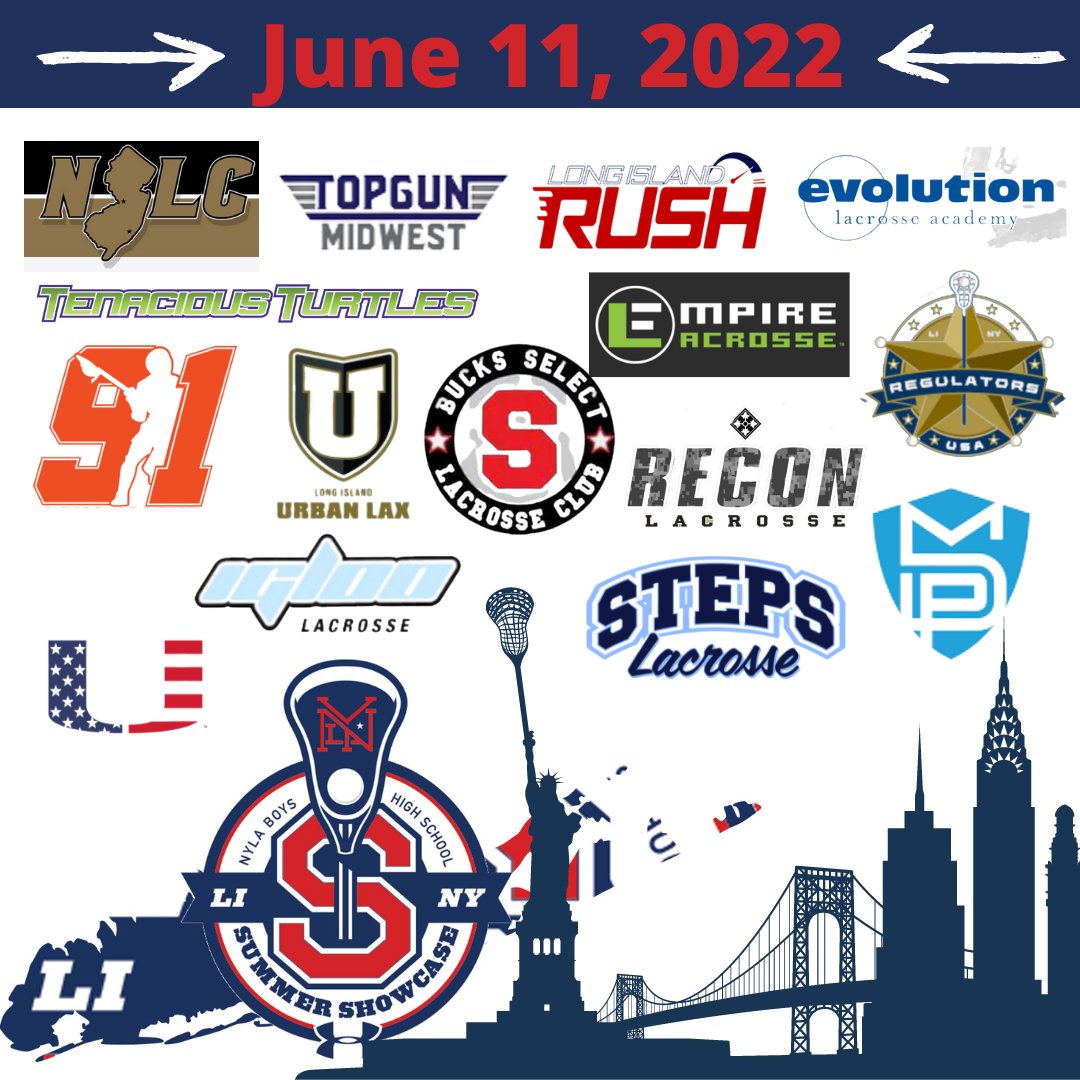 Will you be ready?!? Let's goooooo!!!! Don't miss the chance to take these teams on (and more!) as you kick-off your summer season with the 2022 NYLA Summer Showcase. Spaces are limited. Register your team at: nylaxacademy.com/events/p/nyla-…