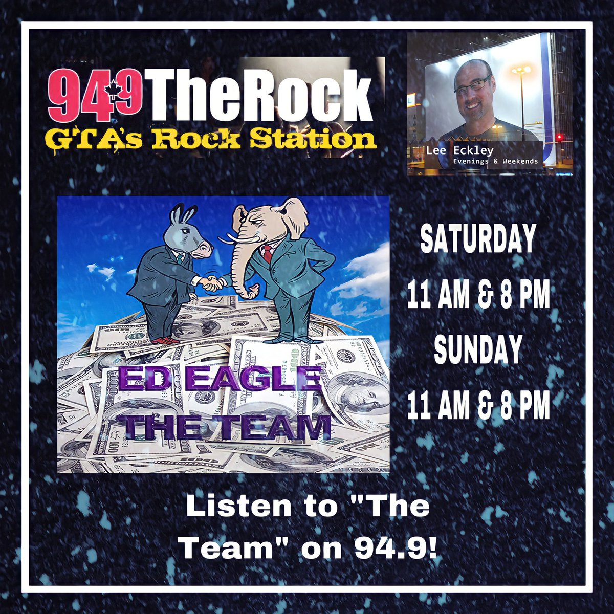 edeagle89's tweet image. A MASSIVE thanks to @Eckley949 & @949TheRock for featuring "The Team" this weekend on "Generation Next!" Please drop them a PM and let them know how much you appreciate them helping #indiemusic artists. Listen live: player.listenlive.co/34701/#