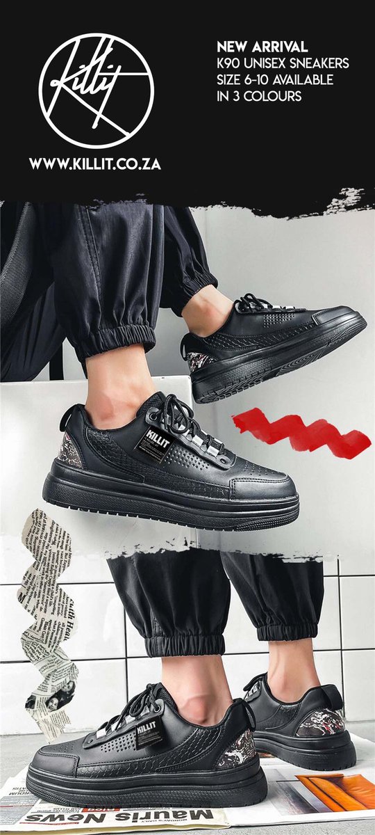 killit_sa's tweet photo. K90 Unisex Sneakers Now Available Online https://t.co/eXPoC5Bout https://t.co/FNekw3pqHf