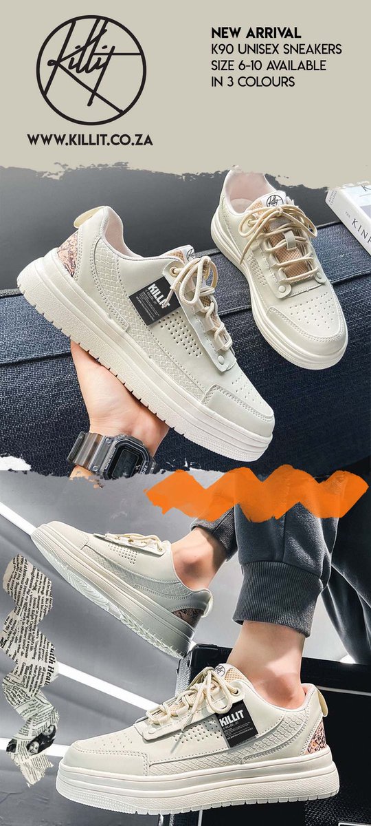 killit_sa's tweet photo. K90 Unisex Sneakers Now Available Online https://t.co/eXPoC5Bout https://t.co/FNekw3pqHf