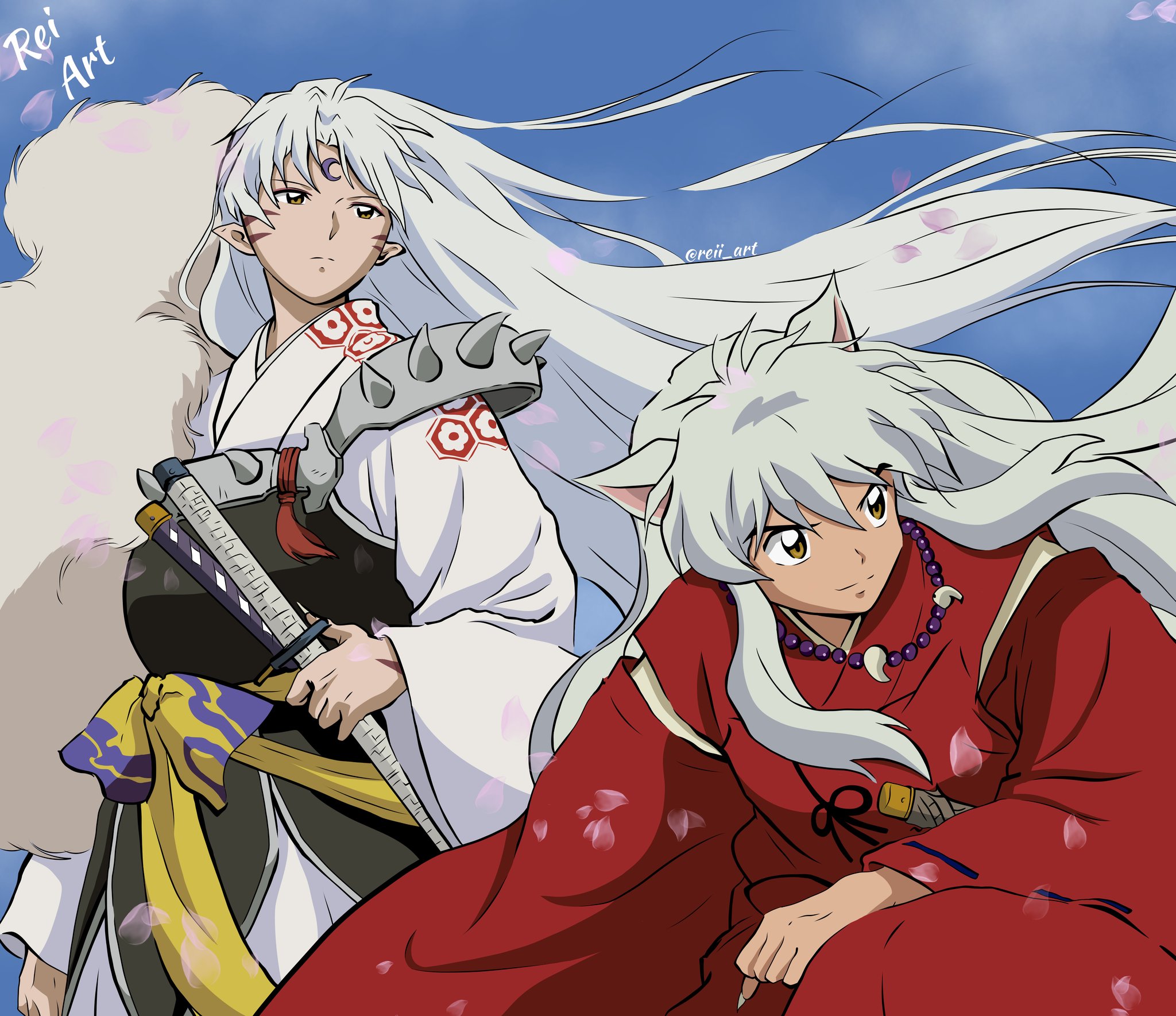 Rei Art Tambien Me Anime A Hacer El Coloring De La Ilustracion De Los Padres 半妖の夜叉姫 殺生丸 犬夜叉 Inuyasha Sesshomaru Hanyonoyashahime T Co L47mmqvkxq Twitter