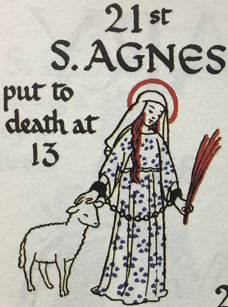 StPaulsGR's tweet photo. Feast of Saint Agnes, Virgin &amp; Martyr https://t.co/ZnsW1NI4i6