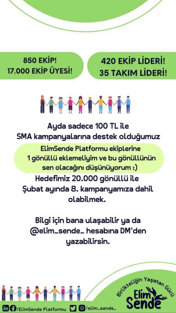 ElimSendeEkipleri ile organize olacağız. Bebeklere nefes olacağız. İyi ki <a href="/elim_sende_/">elimsende</a>