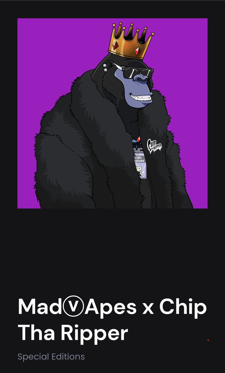 MrThiZZBot's tweet photo. The Ship has landed, welcome home Fam, a BadAss king Ape for @kingchip 1/1 @MADv_APESnft cant be stopped this is only the beginning! ๐ฆ๐ฆ๐ฆ๐ฅ๐ฅ #APETIVITIES #VNFT #NFTCommunity #VeFam #VeChainThor @worldofv_art #WoV $VET $VTHO #NFTCollection #APEFOLLOWAPE #Kingchip #APEWORLD #VIP https://t.co/M6Kss22U3Q