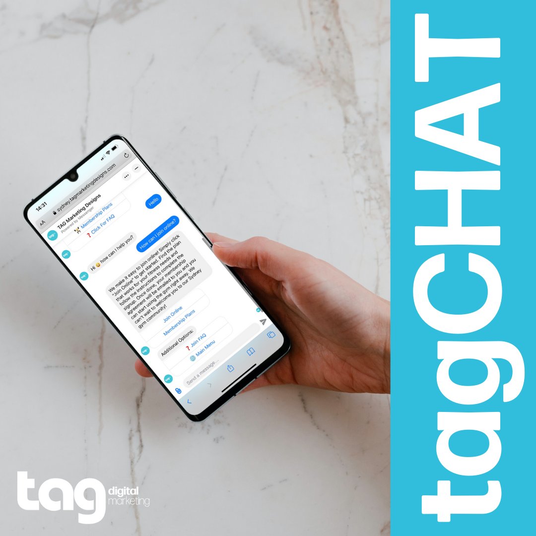 TAGDigitalSEM's tweet photo. Did you know that 67% of consumers have used social media, live chat, or texting to contact customer service? That’s why TAG created tagCHAT - giving you the power to offer customer service 24/7 #TAGDigitalMarketing #DigitalMarketing #tagCHAT #Chatbot https://t.co/35XTeVBMxN