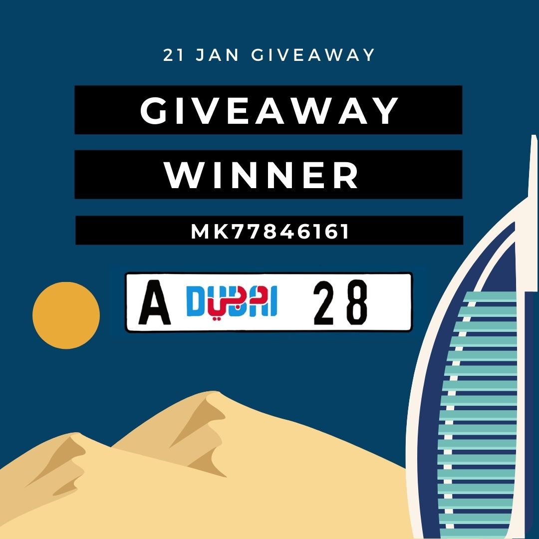 Congrats @MK77846161 for winning Dubai Number Plate A28 🎁😍