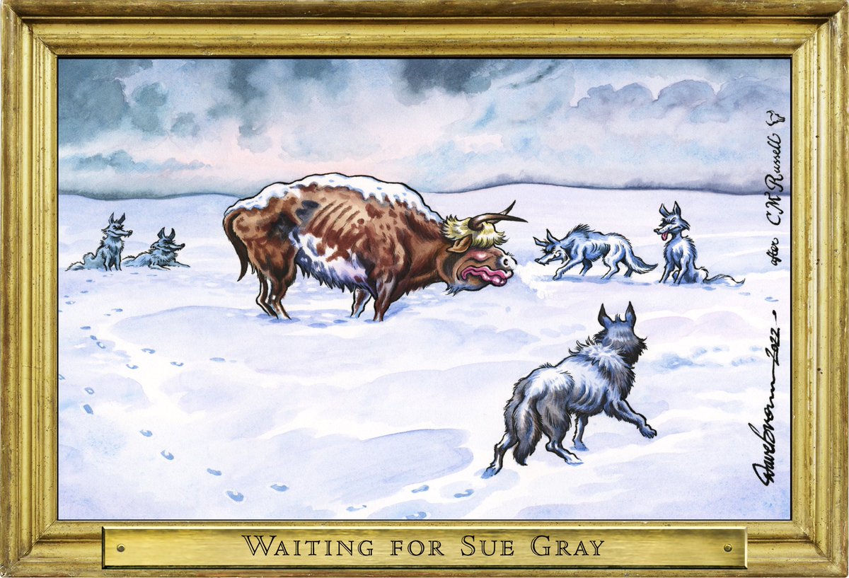 Cartoon4sale's tweet photo. Dave Brown's #RoguesGallery cartoon, after #CharlesMarionRussell, for @Independent... #BorisJohnson #SueGray #PartyGate #1922Committee #PorkPiePlot #ToryLeadership #ToryLies - political cartoon gallery in London https://t.co/dePcTdnXF6 https://t.co/IVxHSHNuLY