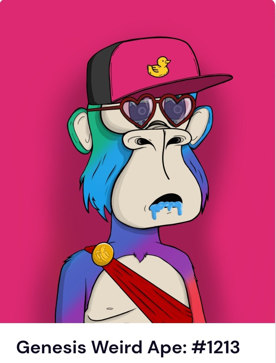 _DIAMONDSTUD's tweet photo. Picked up this weird ape today. @WeirdApesClub @cronosapp #Weirdape #CRO #FFTB #NFT #NFTs https://t.co/zdHlvTq9Uo