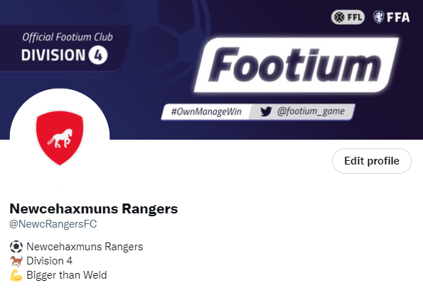 🔥 We have designed banners for your Footium Club Twitter accounts!

🤝 Head over to the google file that is linked below and download the banner for your respective division and get showing off your club pages! 

drive.google.com/drive/folders/…
