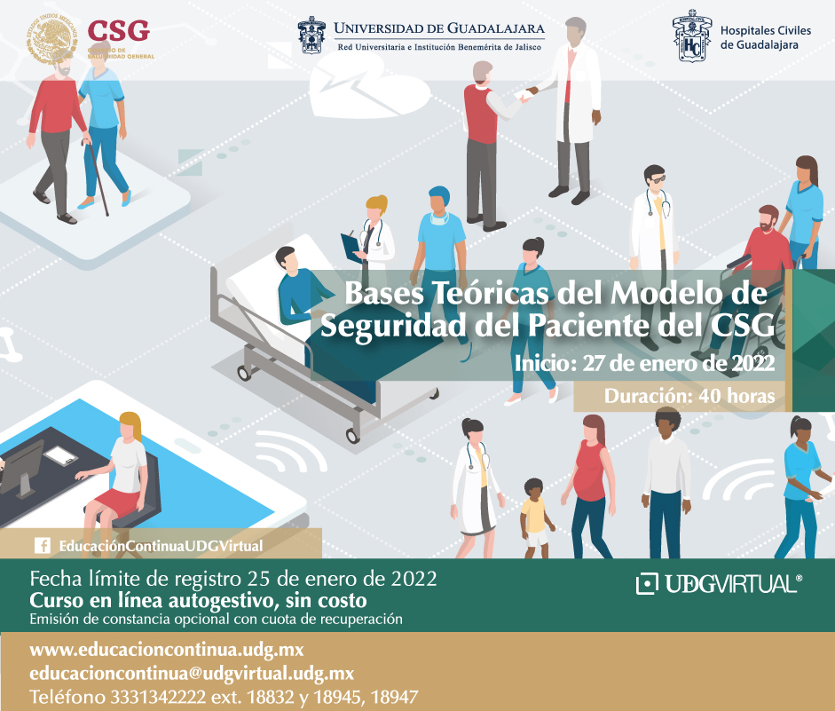 DeSalubridad's tweet photo. 25 de enero fecha límite de registro al curso en l��nea autogestivo del Modelo de seguridad del paciente del CSG, sin costo. Inscríbete!! #MSPCSG https://t.co/m2aTbEmjFX