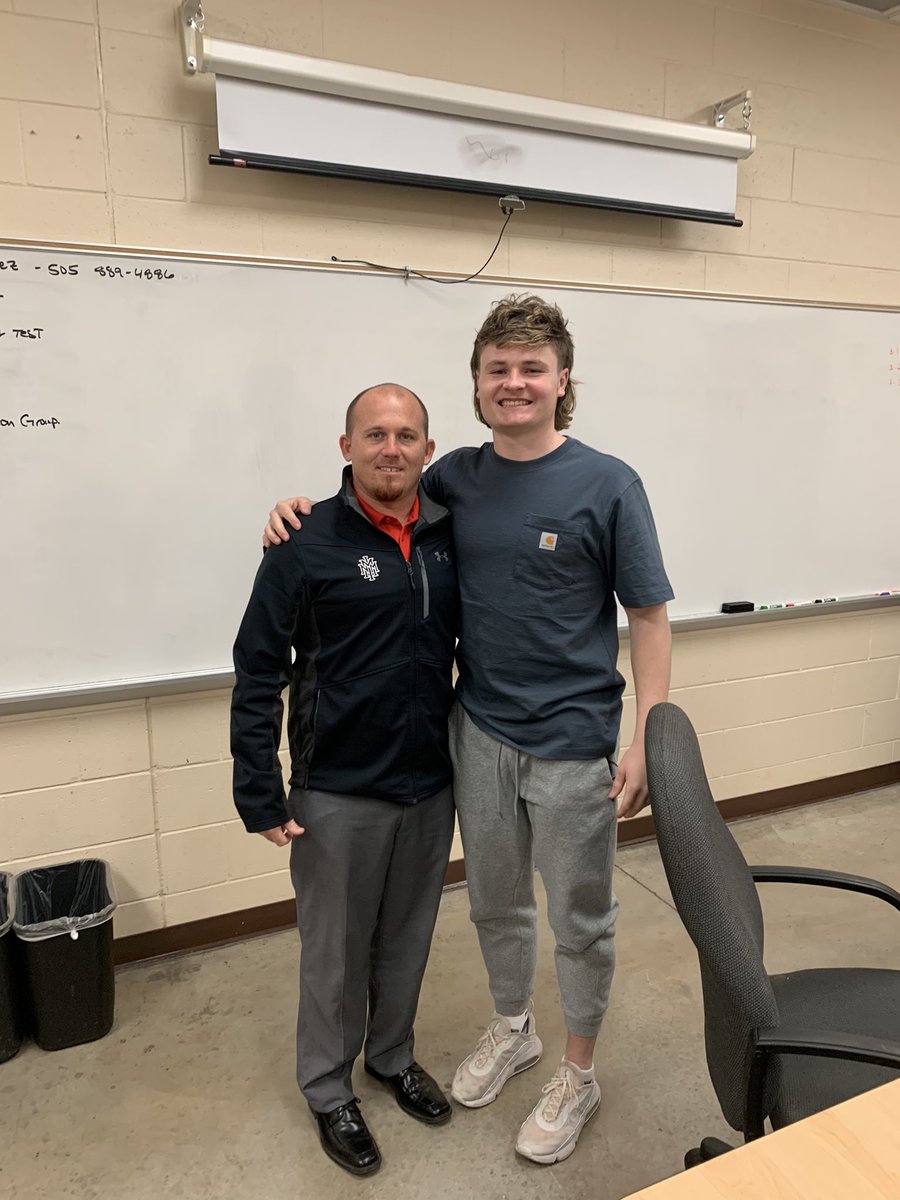 Great talk with <a href="/CoachKyser/">Chase Kyser</a> from NMMI today! Thank you for coming coach.