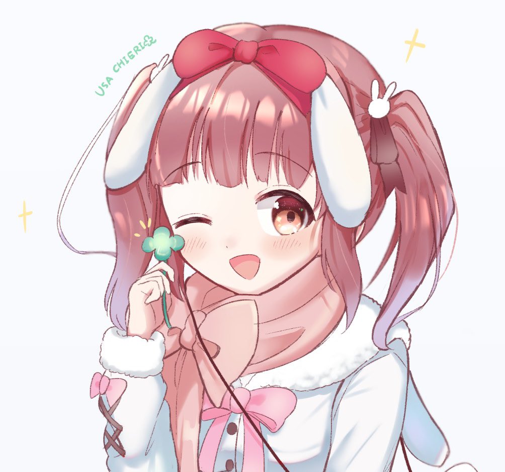 緒方智絵里 「智絵里ちゃん 白うさコーデ🐇 」|わびさび🍒のイラスト