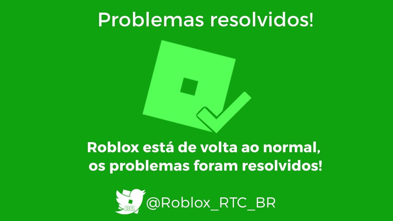 RTC em português  on X: ATUALIZAÇÃO  PROBLEMAS NO ROBLOX: Ao acessar o  site, você poderá ver um banner dizendo: Estamos cientes de que alguns de  vocês estão tendo problemas para