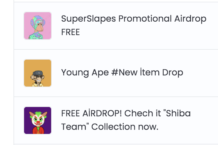 TrioNft's tweet photo. Question:  I just saw in opensea these showing up as offers received, what do I do with them?  I can buy them for around $1, want to make sure they aren't a scam or anything like that. https://t.co/FYTZV3hjBT