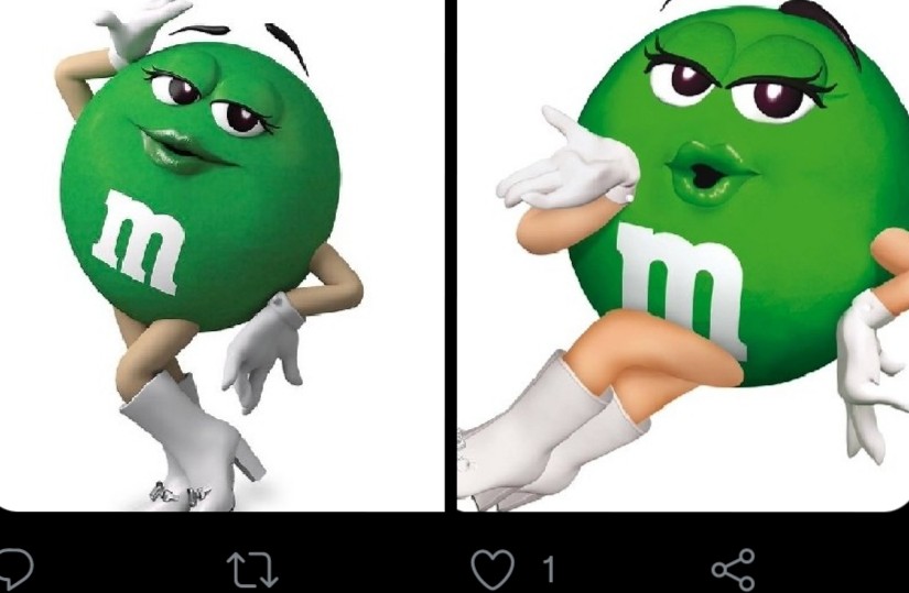 AmanteOfMusic's tweet photo. @mmschocolate I refuse to buy M&M's again, until my green friend has her boots back on. #GreenMM #MarsCandy #GiveBackHerBoots https://t.co/UI4fnth1US