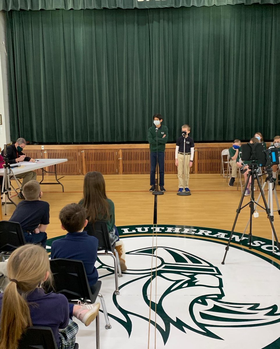 GreenParkLS's tweet photo. Congrats to our spelling bee runner up, David K. (5th grade) and our winner, Aidan F. (8th). It was quite the stand off between these two with audible gasps from the students in attendance as these two battled to the end
#GPLS #discovergreenpark #spellingbee #studentsofgreenpark https://t.co/MzAyPweqoR