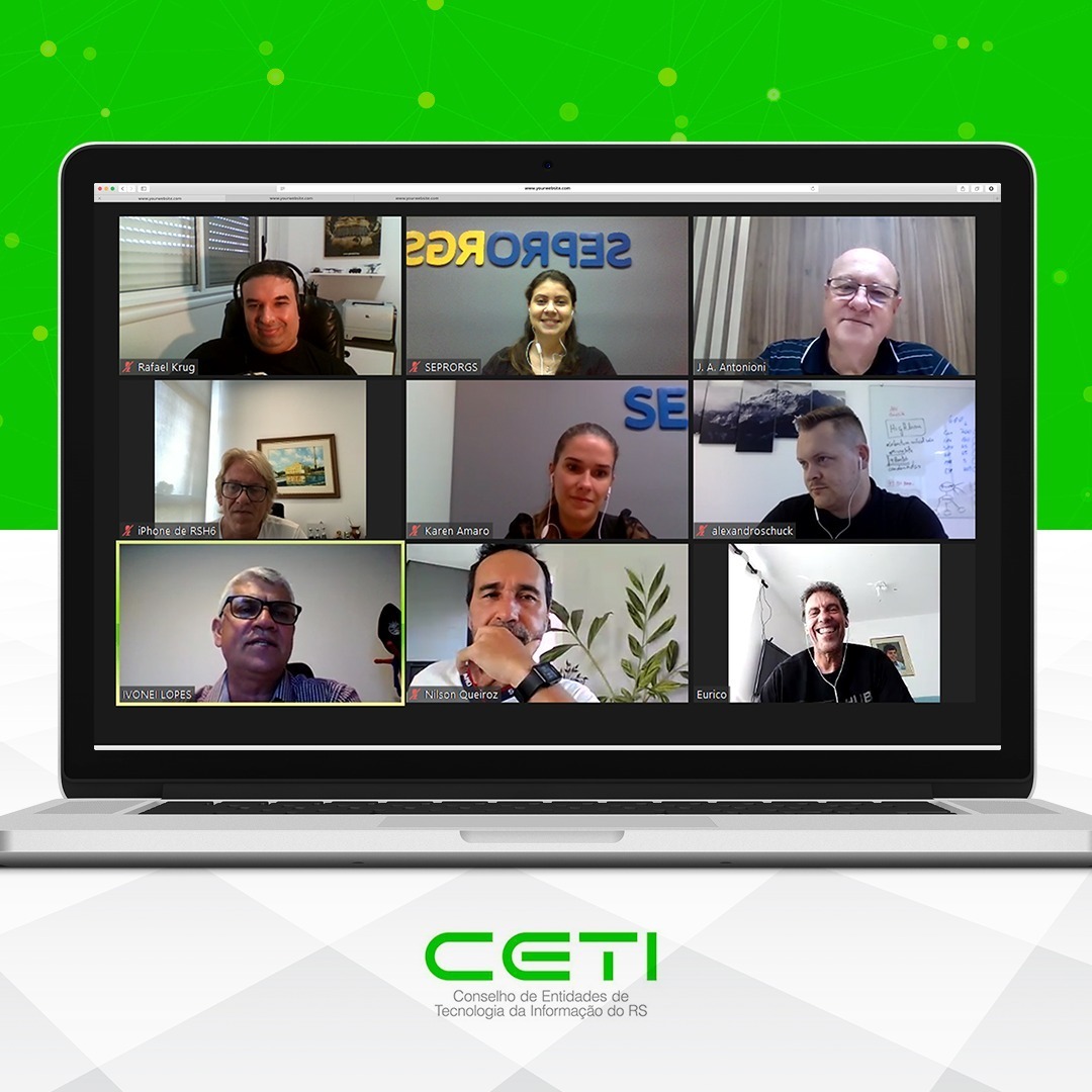 SEPRORGS's tweet photo. O #CETI fez a sua primeira reunião de 2022. Na ocasião, o #SEPRORGS, representado pelo presidente Rafael Krug, entregou a presidência do conselho a Carlos Eurico do Canto, representante da Softsul. https://t.co/5nFg54pRX8