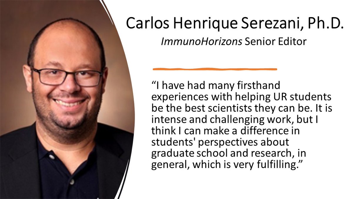 ImmunoHorizons's tweet photo. #Editorial “#Diversity Starts by Creating the Right Training Environment” @ImmunoHorizons Sr. Editor @HSerezani discusses his experience leading the Initiative for Maximizing Student Development at @VUmedicine #ScienceDEI https://t.co/lyVc9F1VTv https://t.co/qQjxSodJ7I