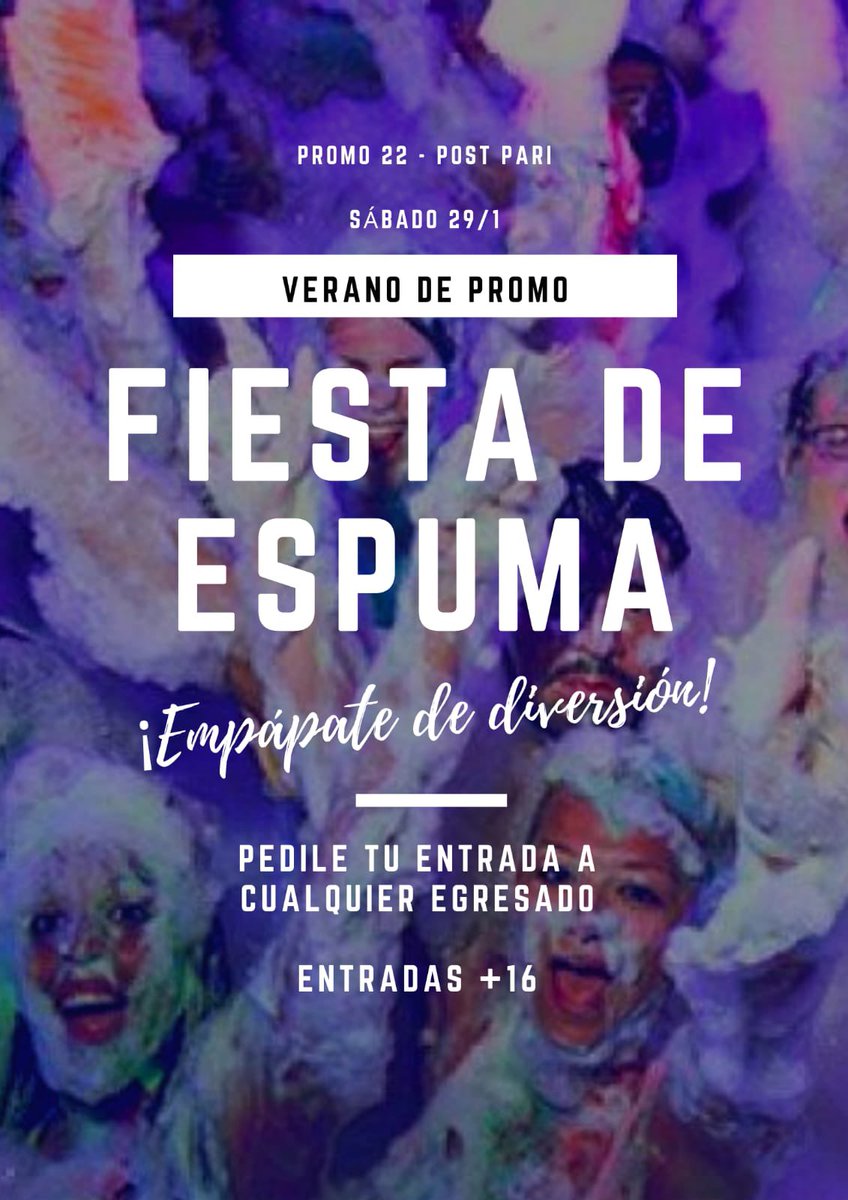NOS HICIMOS ESPERAR🤩🤩

𝟸𝟿𝙴 𝙵𝙸𝙴𝚂𝚃𝙰 𝙳𝙴 𝙻𝙰 𝙴𝚂𝙿𝚄𝙼𝙰𝙰𝙰𝙰𝙰𝙰

👉seguinos en nuestro Instagram <a href="/promo_veintidos/">Promo Veintidos</a> y participa en el sorteo de dos entradas free…

Te lo vas a perder????🤪🍐😎