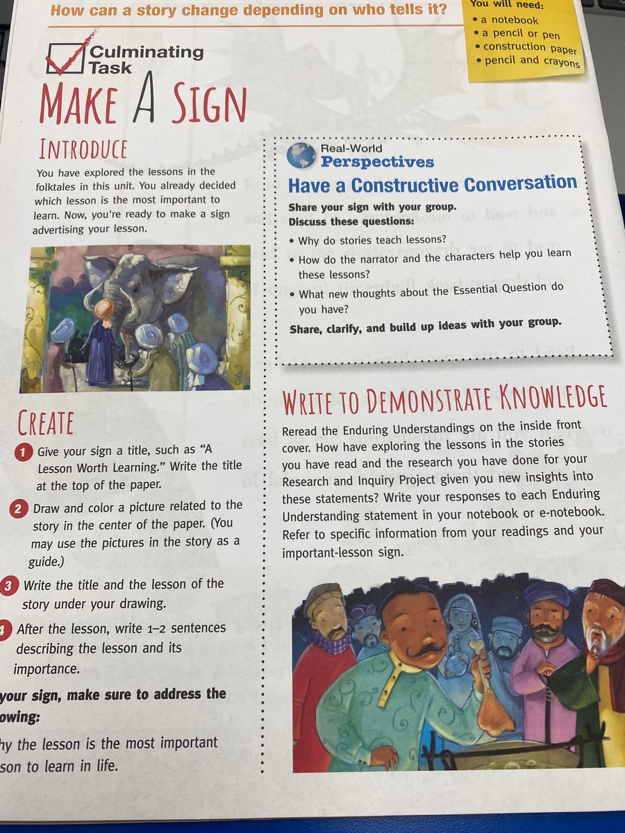 MsLourore's tweet photo. Projects like these allow our students to be creative! Unit 4 wrap up! @BenchmarkEdu https://t.co/MP3juQi8if
