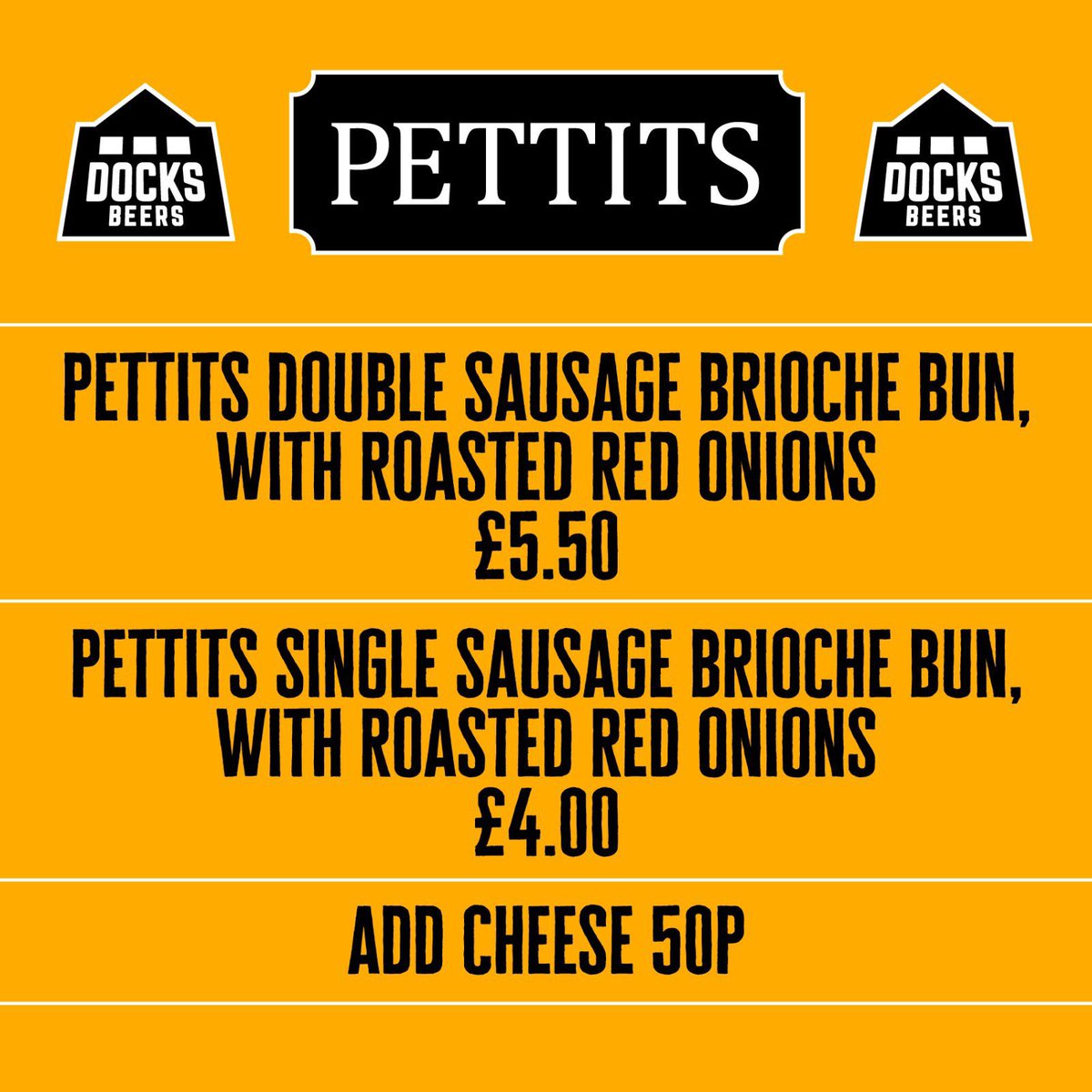 MarinersTrust's tweet photo. Info for Family Fanzone tomorrow

Opens 12pm
Last orders 2.30pm
Closes 2.45pm

Open at HT to Upper/Lower fans

Open post game subject to demand

🍻 @DocksBeers 
🌭 Pettits Sausages make their Fanzone debut via @DocksBeers 
🎨 Patricia the face painter 
🎤 Sam Simmons performing https://t.co/K3hbUcQ86P