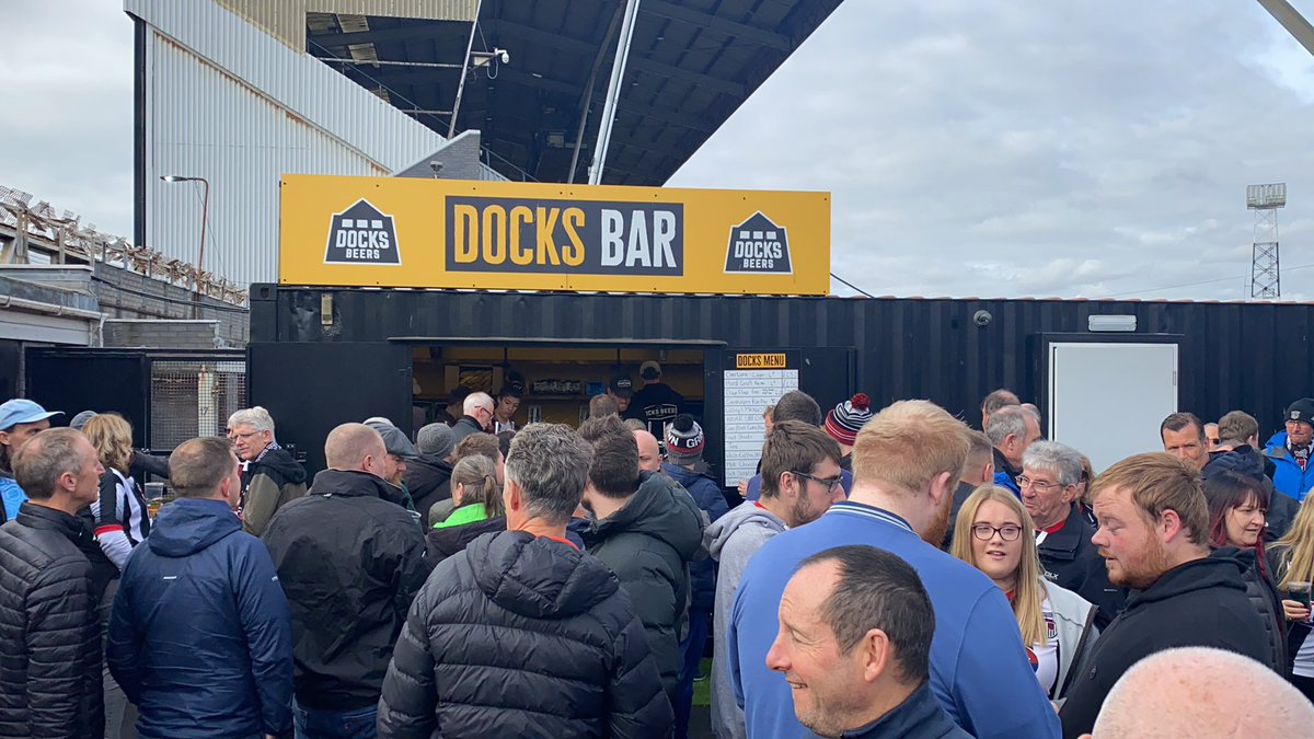 MarinersTrust's tweet photo. Info for Family Fanzone tomorrow

Opens 12pm
Last orders 2.30pm
Closes 2.45pm

Open at HT to Upper/Lower fans

Open post game subject to demand

🍻 @DocksBeers 
🌭 Pettits Sausages make their Fanzone debut via @DocksBeers 
🎨 Patricia the face painter 
🎤 Sam Simmons performing https://t.co/K3hbUcQ86P