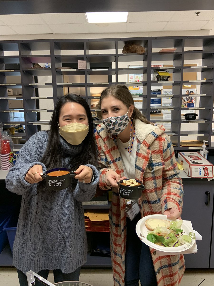 OCEEPrincipal's tweet photo. One of my favorite days of the school year is getting to serve the #OtterlyAmazing @OceeElem staff soup for lunch. I am fortunate to be able to serve such a “souper” group of educators! 🥣 https://t.co/puz5Jm3hES