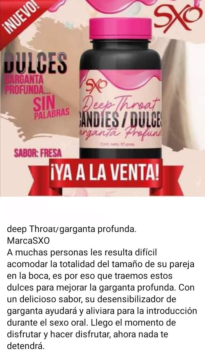 LizFerSexShop's tweet photo. Y tú eres garganta profunda..
#SexoOral #PlacerTotal.
Nunca había si tan fácil comérsela toda.. y tú ya te la comiste ?? https://t.co/AY3MOc71Xh