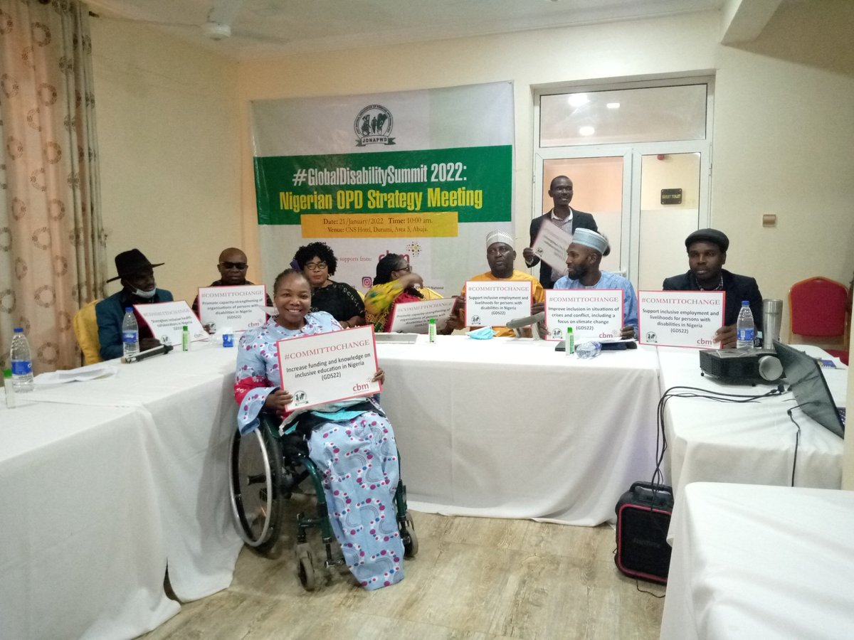 awwdinigeria's tweet image. GDS22 : Nigeria OPD Strategic Meeting #Commit2Change @CBM_Global @umohekaetej @jonapwdnigeria