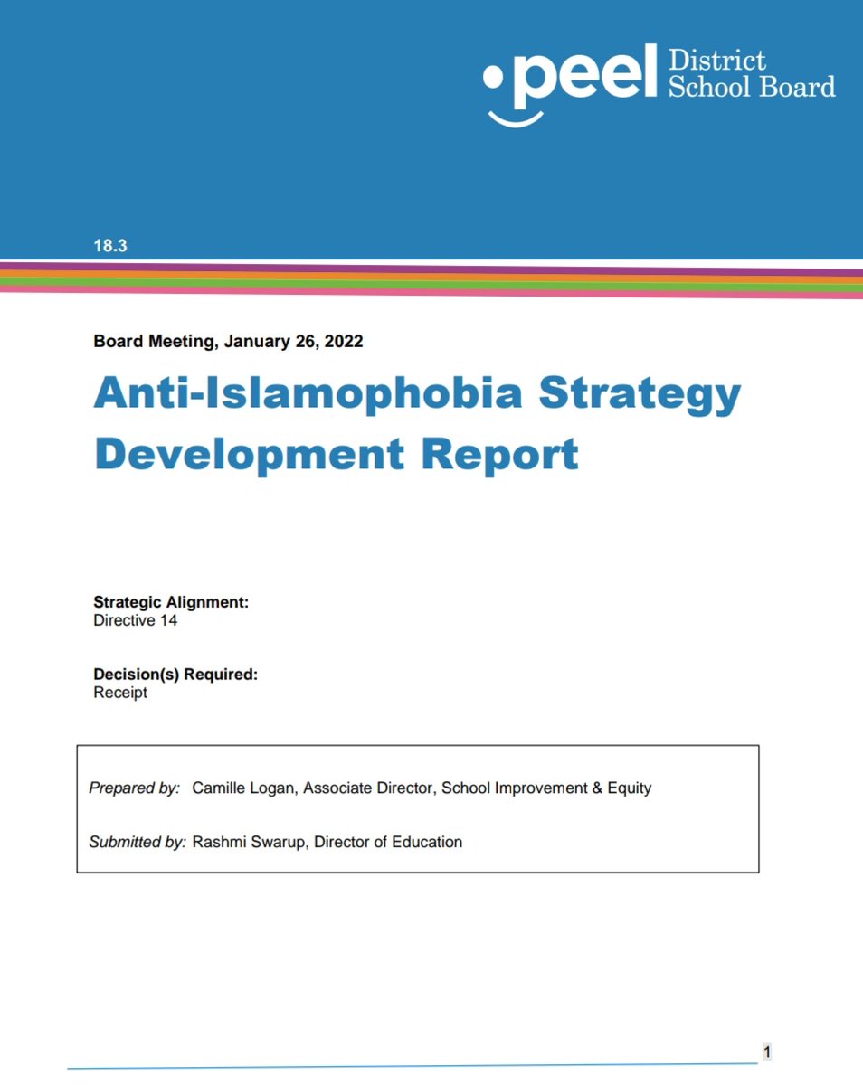 NokhaDakroub's tweet photo. 1/2 
I'm proud to share that since the announcement in October, I have been directly working on developing the anti-Islamophobia Strategy at @PeelSchools alongside community members, parents &amp; staff. @nccm @CASSAOnline @UARRToronto @pic_pdsb @MEAPTweets 

#Islamophobia #peel https://t.co/7nTE08HpVO