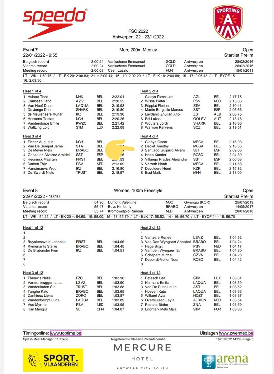 CDEElValle's tweet photo. #NAT #FlandersCup🏊♂️ Álvaro Santiago nadará mañana sábado 22ENE por la mañana las eliminatorias de 200X (9:55h) y 100M (11:15h) #VamosÁlvaro💪 #VamosValle✌ #VamosEspaña🇪🇸 https://t.co/HzNxzGypeW