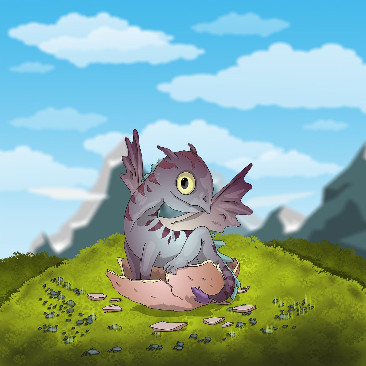 WhelpsNFT's tweet photo. Zephyrs are the fastest creatures on the planet, whether by land, sea or air. They can fly so fast that the ancients once thought that they could teleport. https://t.co/5mJrtAnWm5