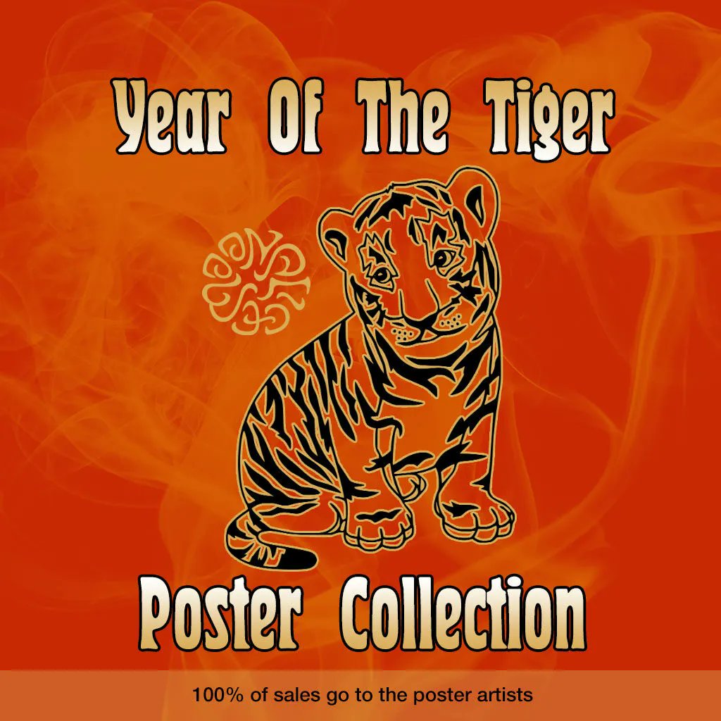 MoonalicePoster's tweet photo. Available Now 🐯 Year of the Tiger @Moonalice Poster Collection featuring art by @SHAWPOSTER @afishcalledalex @CarolynFerris @DeeBrennerArt @ZenPopArtToo @YurkovichLauren @LeeConklinArt @winstonsmithart and more! https://t.co/kUh5iv8weT #MAP0122 #MAPR 🐅 FREE Shipping in the US. https://t.co/SjGo5h27LV