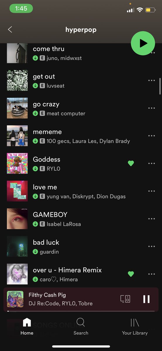 RYL0FFICIAL's tweet image. FILTHY CASH PIG AND GODDESS ON HYPERPOP PLAYLIST!!?!??!?!?? SHUT UPPPPPPPPPPPP