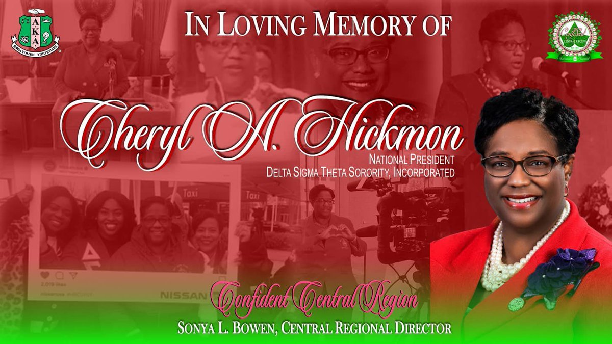 AKAPLOC's tweet photo. We are praying for and with the Hickmon family, Dr. Sarahjini Nunn Spencer, Midwest Regional Director, and all our sisters of Delta Sigma Theta Sorority, Inc in the unexpected loss of their International President. https://t.co/MLE5PVebAg