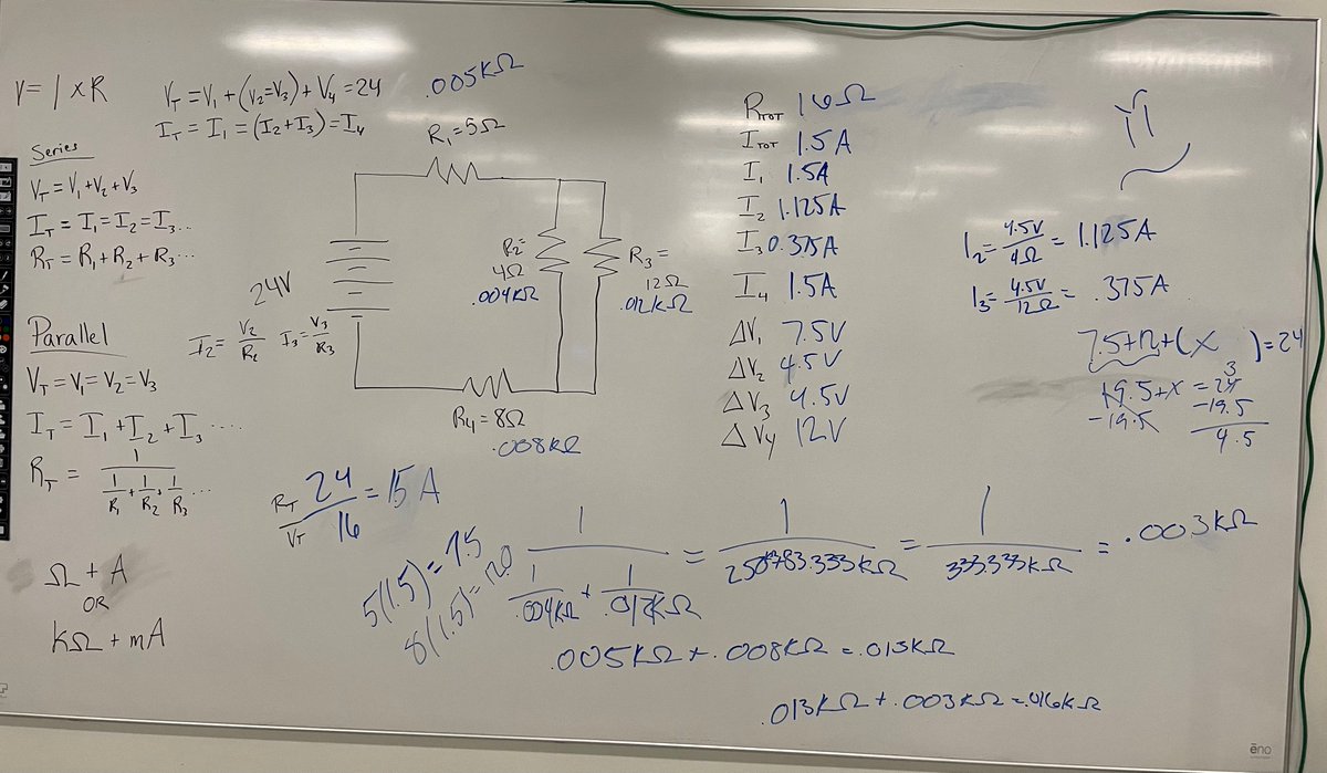 NashuaEngineerg's tweet photo. Just some circuits review today @NashuaTC https://t.co/s0ARUA6Dan