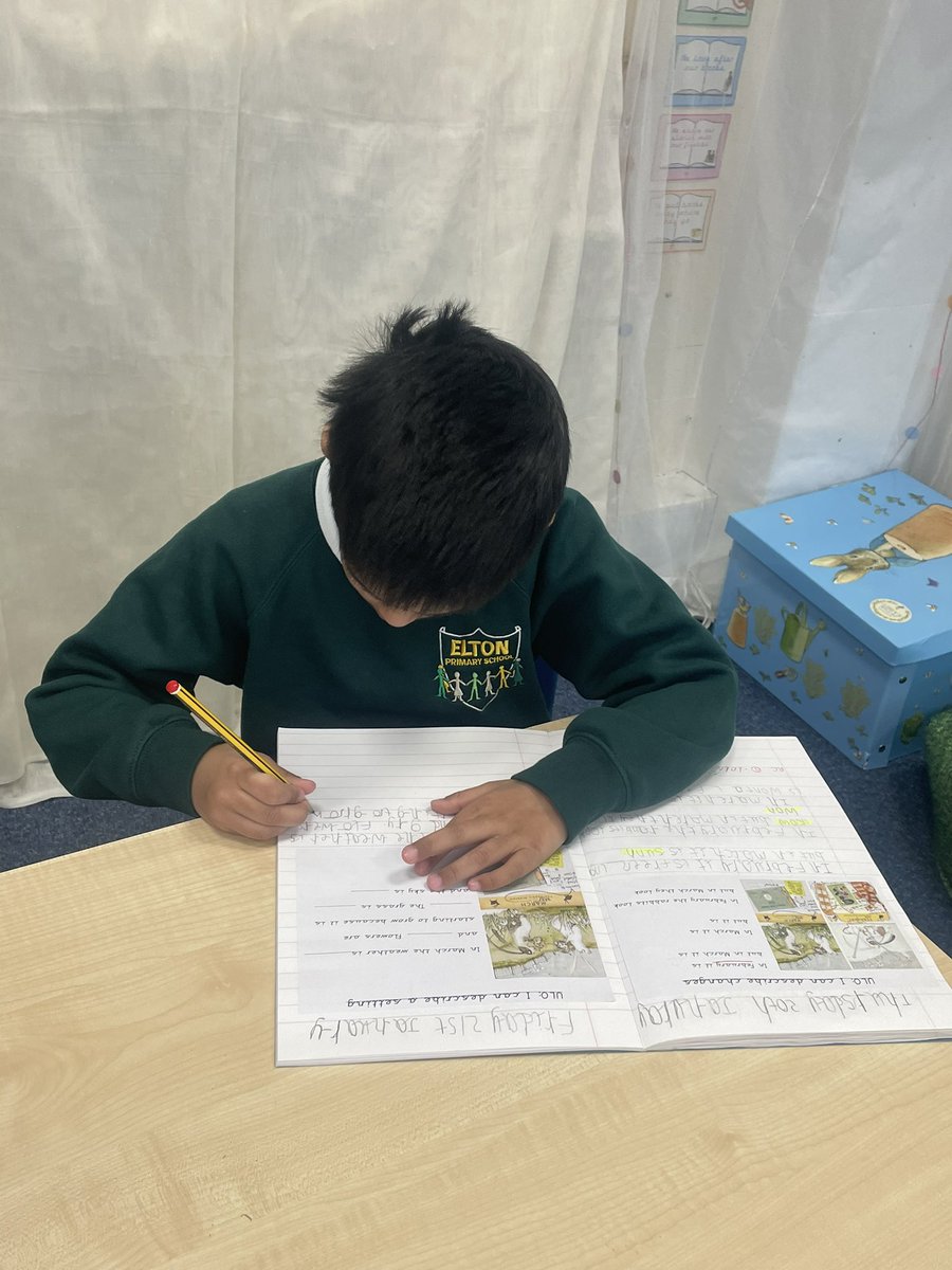 carolyashworth's tweet photo. Super writing today! We wrote setting descriptions #rabbitproblem #crosscurricularwriting @EPSElton https://t.co/EzS7BQNtRA